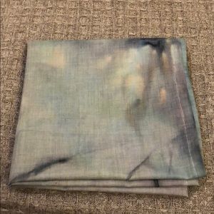 Black and green tie dye bandana